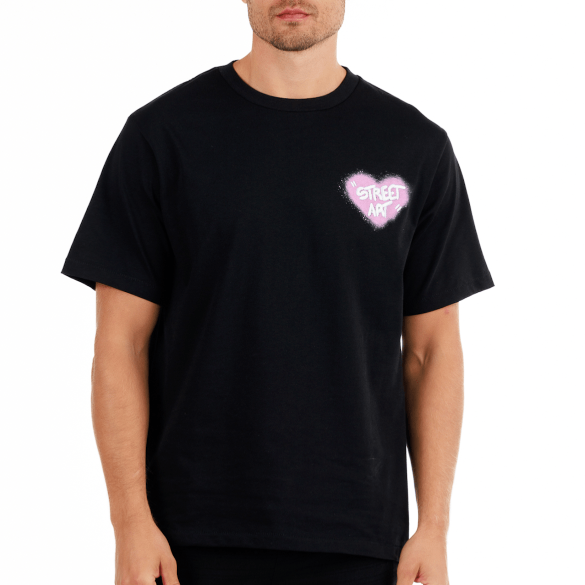 ALLARD BLACK | Mens Cotton Oversized T-Shirt STREET ART - Bain de Mer