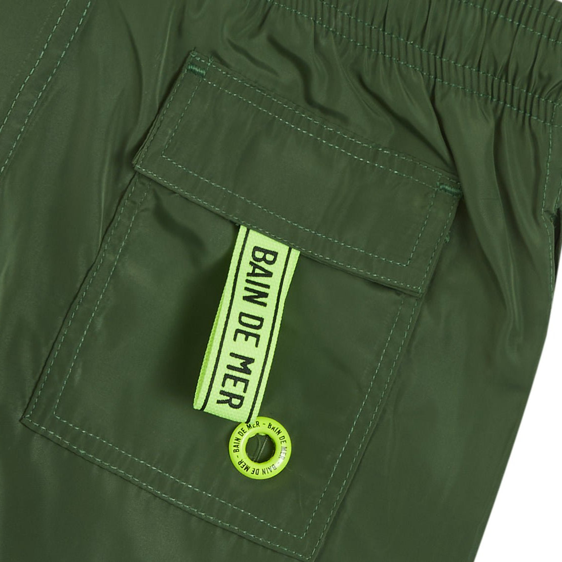 KIDS - Plain military green | Kids Swimwear - Bain de Mer