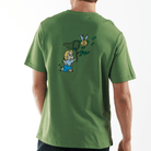ALLARD MILITARY GREEN | Oversized Cotton T-Shirt CATCH THE DOLLAR - Bain de Mer