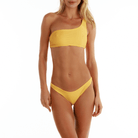 EMMA METALLIC YELLOW | Bikini Bottom - Bain de Mer