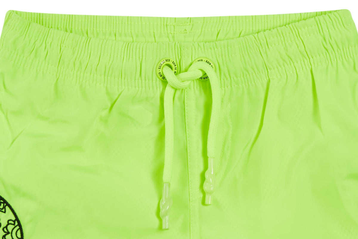 KIDS - Big skull neon yellow | Kids Swimwear - Bain de Mer