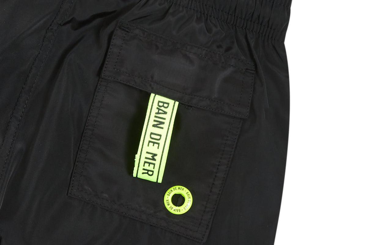 KIDS - Plain black | Kids Swimwear - Bain de Mer