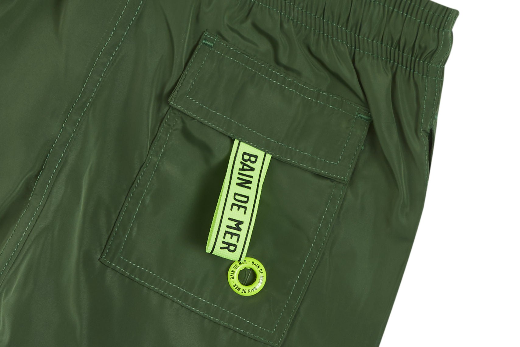 KIDS - Plain military green | Kids Swimwear - Bain de Mer
